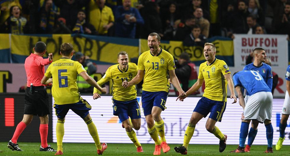 Suecia logró superar por la mínima diferencia a Italia por el repechaje a Rusia 2018. (Foto: Getty Images)