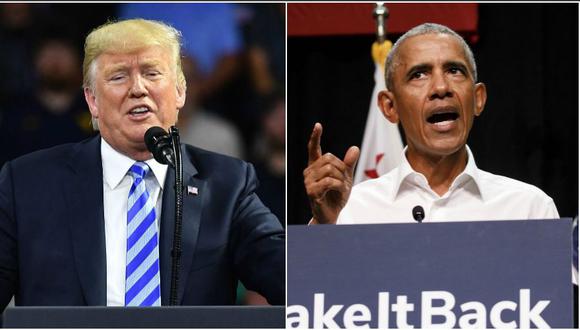 Según economistas, tanto Donald Trump como Barack Obama merecen parte del mérito en el auge de la economía estadounidense. (AFP / Bloomberg)