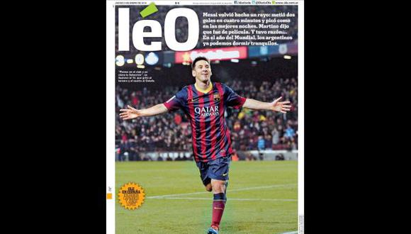 Messi inspiró a diario argentino a cambiar su logo por un día