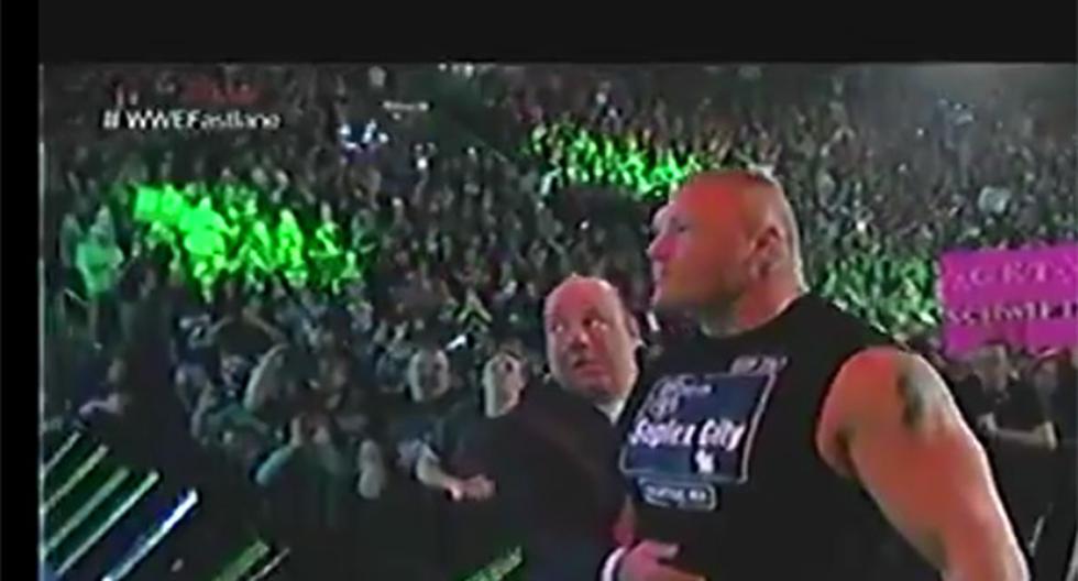 Brock Lesnar hizo su aparición en Monday Nigth Raw (Foto: Captura)