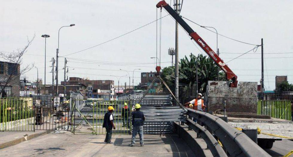 El puente provisional se instalar&aacute; en julio. (Foto: Andina)