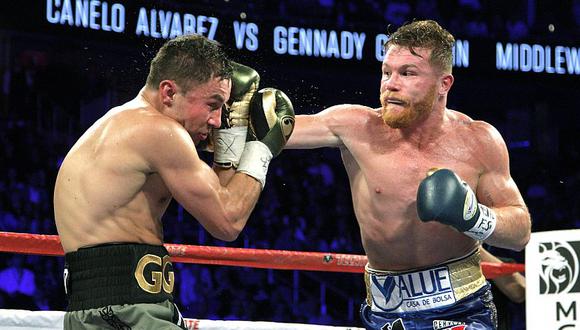 'Canelo' Álvarez dejó abierta la posibilidad de un tercer enfrentamiento con Gennadiy Golovkin. (AFP)