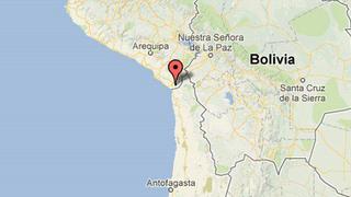 Sismo de 4,9 grados Richter se registró esta tarde en Tacna