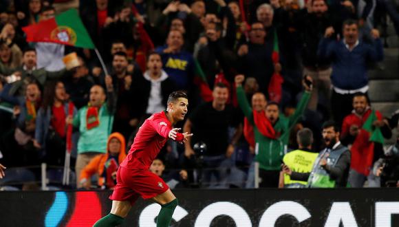 Cristiano Ronaldo marcó el 2-1 en el Portugal vs. Suiza con este golazo de zurda. (Foto: Reuters)