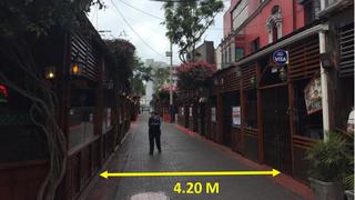 Miraflores retirará estructuras en Calle de las Pizzas para recuperar 1.000 m2