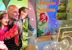 Ricardo Morán celebró a lo grande los 5 años de sus hijos: varios famosos asistieron a la fiesta | VIDEO 