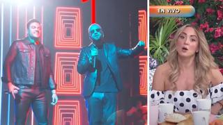 Andrea Legarreta defiende a Maluma tras presentación con Carlos Rivera: “Canten ustedes” | VIDEO