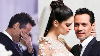 Marc Anthony lloró de emoción en su boda con Nadia Ferreira
