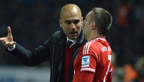 Ribéry y Guardiola se cruzan mensajes de amor-odio a distancia