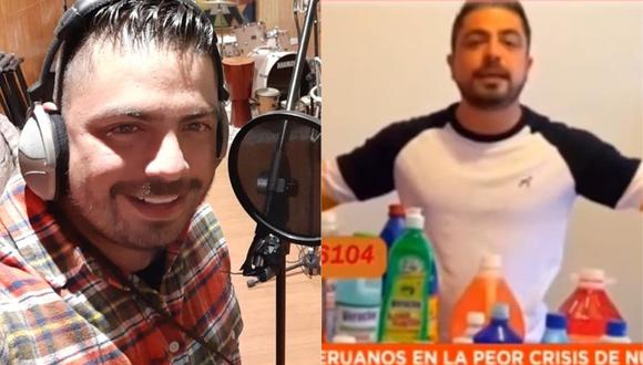 Moisés Vega, exmiembro de los Hermanos Yaipen, ahora vende artículos de limpieza. (Foto: Instagram/ captura de video)