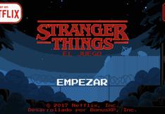 Youtube: Netflix lanza videojuego retro de "Stranger Things" para móviles