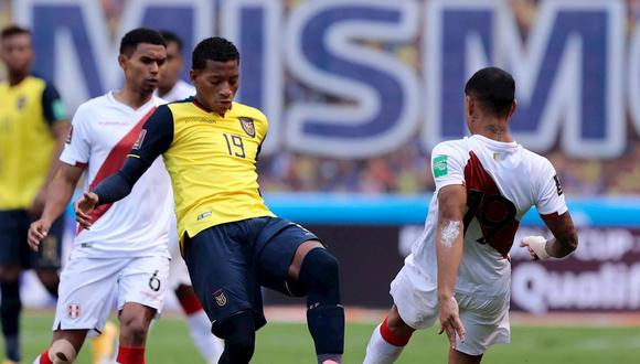 Gonzalo Plata anotó el descuento en el 2-1 de Perú vs. Ecuador por Eliminatorias rumbo a Qatar 2022. (Foto: EFE)