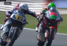 YouTube: Motociclista toca el freno de su rival a más de 200 km/h