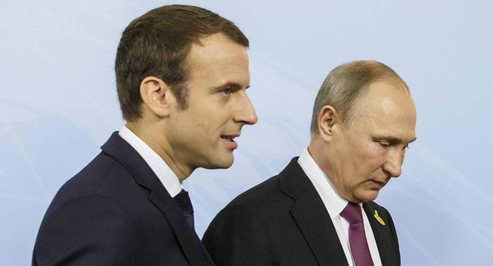 Desde que asumió la Presidencia hace casi un año, Emmanuel Macron ha abordado con Vladimir Putin la situación siria en numerosas ocasiones. (Foto: Getty Images)
