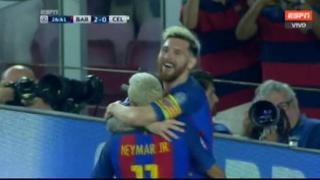 Lionel Messi y un golazo de 'Tiki-taka' con Neymar en Champions