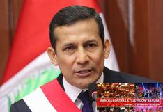 ¿Ollanta Humala planea ir a la marcha 'No a la TV Basura'?