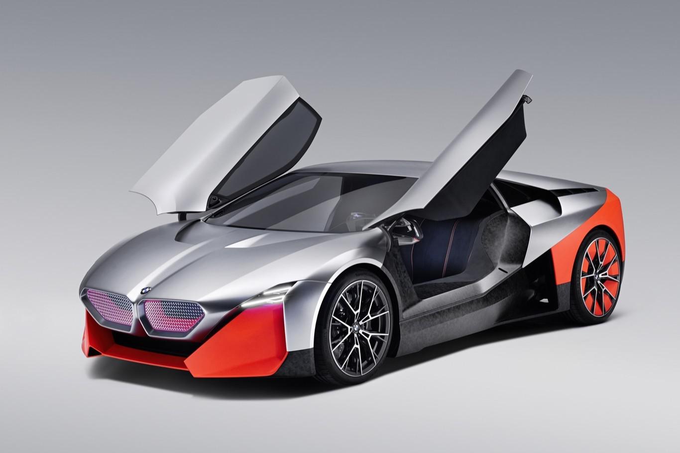 BMW Vision M Next Concept| Modelo híbrido. Combina el motor eléctrico con un motor de gasolina de cuatro cilindros. Aceleración de 0 a 100 km/h en 3,0 segundos