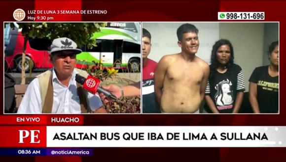 Asaltan bus que iba de Lima a Sullana. (Foto: América Noticias)
