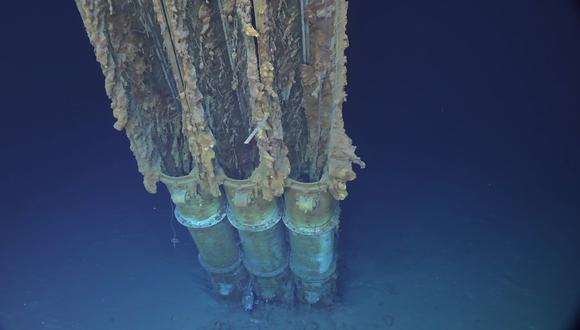 El USS Samuel B Roberts tenía tres tubos para torpedos. (CALADAN OCEANIC/EYOS EXPEDTIONS).
