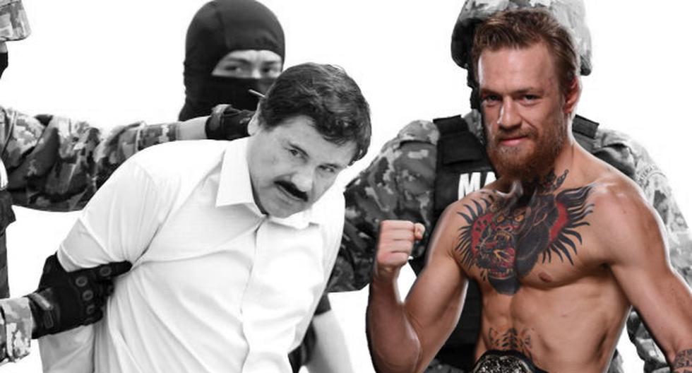Conor McGregor, campeón peso pluma de UFC, se comparó con Joaquín El Chapo Guzmán. (Foto: Internet)