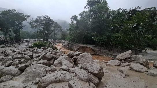 Huaico enterró vía férrea a Machu Picchu