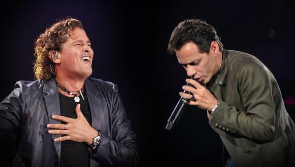 Carlos Vives y Marc Anthony cantan juntos en el Nacional. (Fotomontaje con imágenes de agencia)