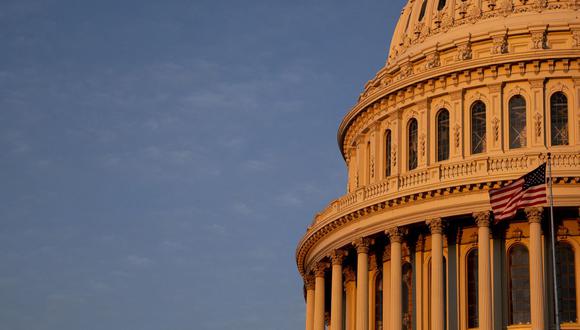 El Capitolio de EE. UU. en la mañana de las elecciones de mitad de período de EE. UU., en Washington, DC. (Foto de Stefani Reynolds / AFP)