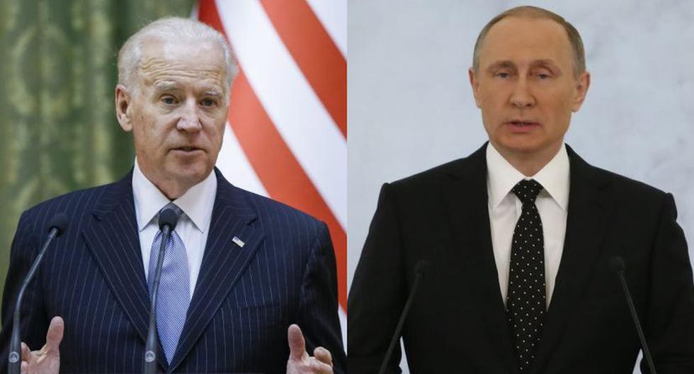 Joe Biden, vicepresidente de Estados Unidos, y Vladimir Putin, presidente de Rusia (Foto: EFE)