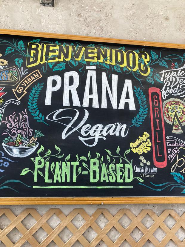 Vegan Prana restaurant.  (Photo: Patricia Castañeda)