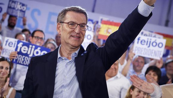El líder del partido opositor de derecha español Partido Popular (PP), Alberto Núñez Feijoo. (Foto de JAIME REINA / AFP)