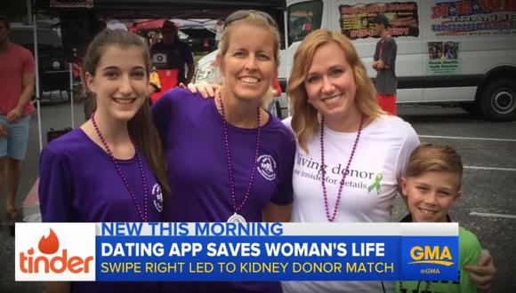 Mujer encontró donante y recibió nuevo riñón gracias a Tinder