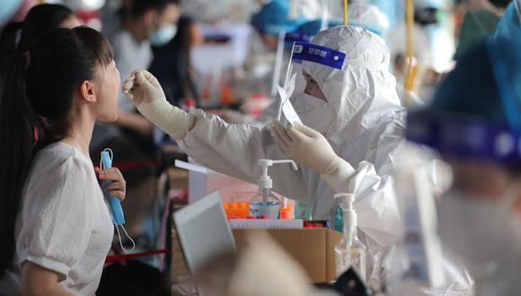 Coronavirus en China | Últimas noticias | Último minuto: reporte de infectados y muertos por COVID-19 hoy, lunes 20 septiembre del 2021. (Foto: STR / AFP / China OUT).