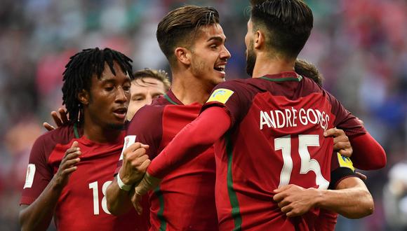 Cédric Soares, lateral derecho de Portugal, marcó cerca al final del partido frente a México por Copa Confederaciones. Sin embargo, el VAR analizó a detalle la anotación. (Foto: AFP)