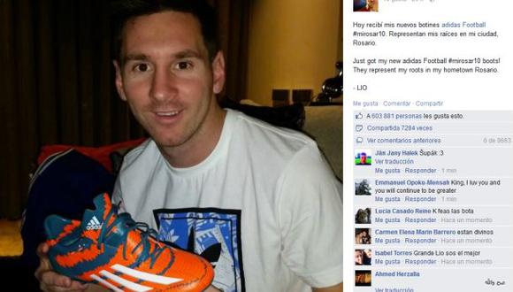 Facebook: Lionel Messi causa sensación con nuevos botines