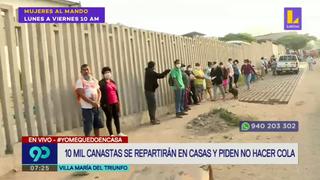 Coronavirus en Perú | Parroquias donarán 10 mil canastas a residentes de Lima Sur | VIDEO