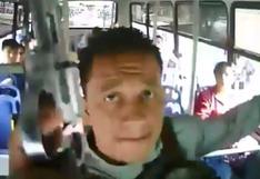 YouTube: pasajeros de un bus fueron asaltados por un par de delincuentes en un minuto | VIDEO