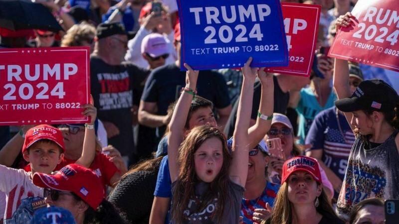 There is growing support among young people for Trump.  (Getty Images).