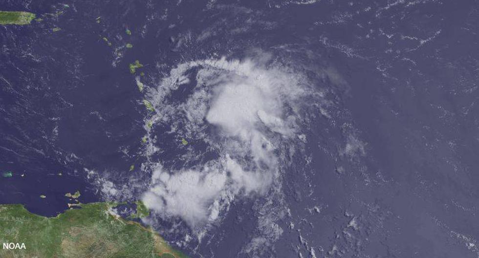 La tormenta tropical Bertha, ahora huracán, el pasado sábado 2. (Foto: NOAA)