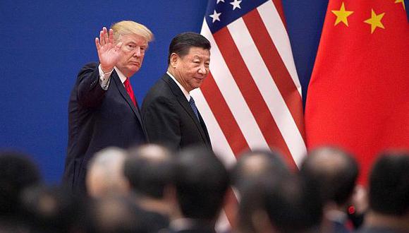 Donald Trump junto a su par chino&nbsp;Xi Jinping. (Foto: AFP)
