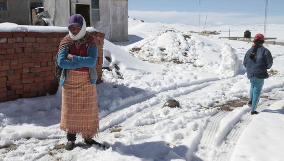 Huancavelica: intensa nevada cubrió carreteras