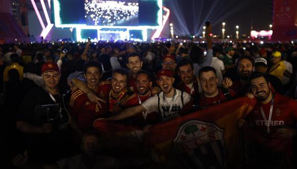 El colombiano Maluma durante su actuación este sábado en la inauguración del 'FIFA Fan Festival' de Doha.