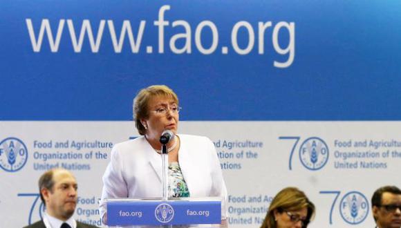 Bachelet: "Chile logró la meta de reducir el hambre crónica"