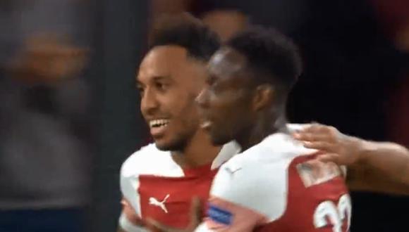 Así fue el 1-0 del Arsenal sobre el Vorskla. ( Video: YouTube / Foto: Captura).