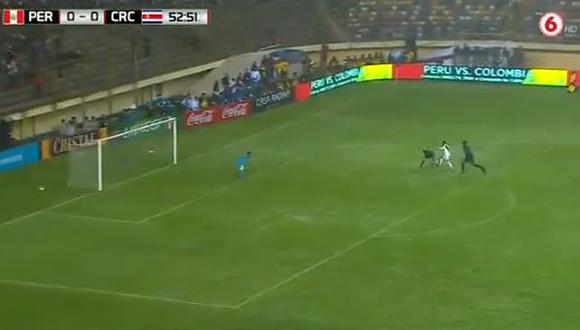 La gran jugada de Cueva previo al gol contra Costa Rica. (Foto: captura de video)