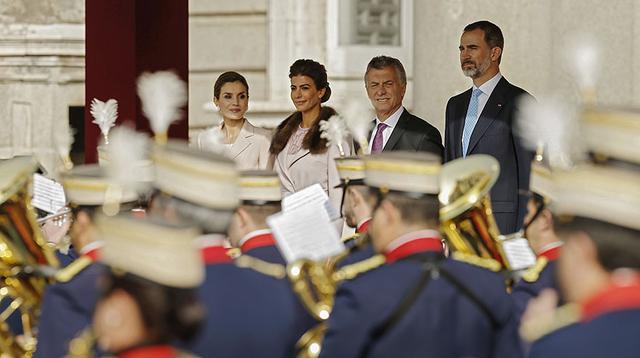 Macri y el rey de España Felipe VI, juntos en una cena de gala - 1