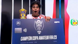 FIFA 23: peruano de 24 años se convirtió en campeón regional de Copa Amateur y ganó US$3.000