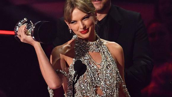 Taylor Swift se impuso con el premio mayor en la reciente gala de los MTV VMA 2022. (Foto: ANGELA  WEISS / AFP)