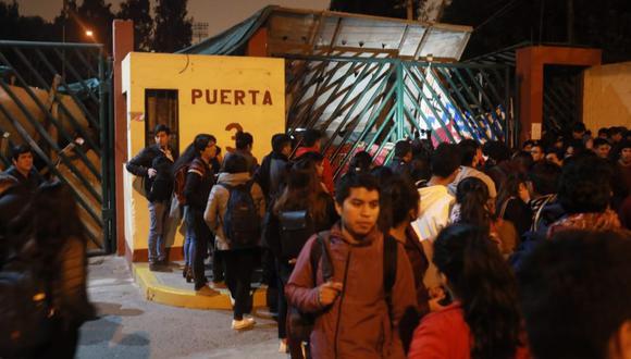 Los estudiantes tomaron este martes la UNMSM. (GEC)