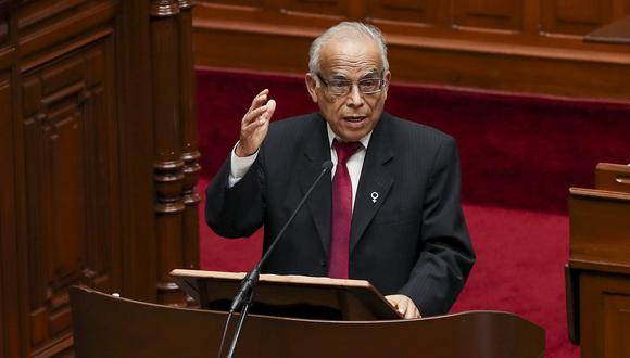 El presidente del Consejo de Ministros, Aníbal Torres, se presentó ante el Congreso para exponer la política general del Gobierno y solicitar el voto de confianza. (Foto: PCM)