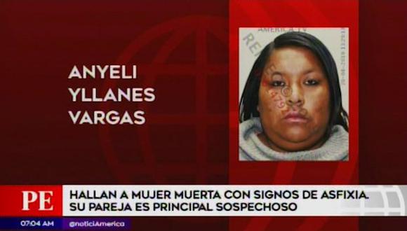 La víctima fue identificada como Anyeli Yllanes Vargas (28). (Captura: América Noticias)